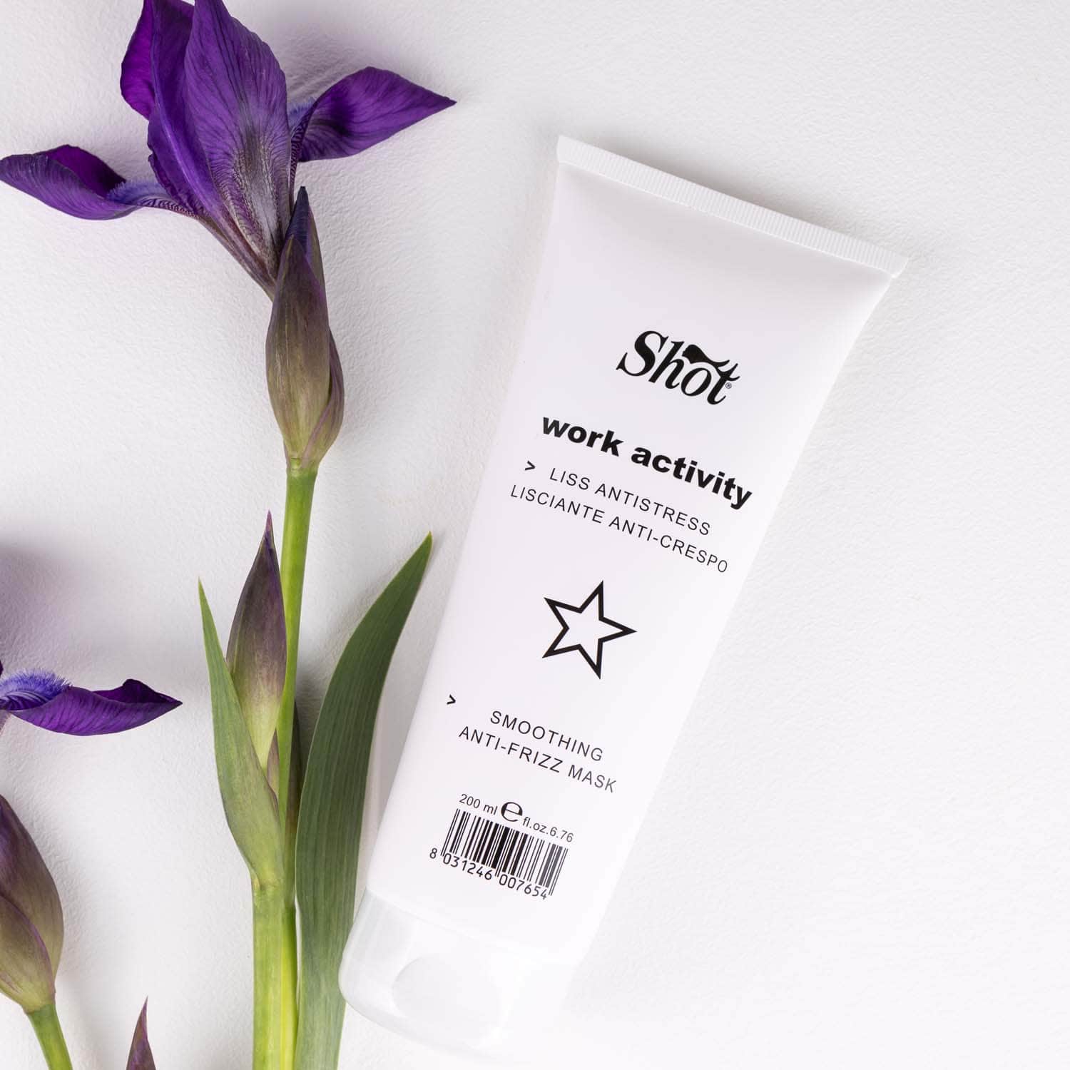 Маска разглаживающая для волос SHOT Work Activity Smoothing Anti-Frizz Mask, 200 мл - 2