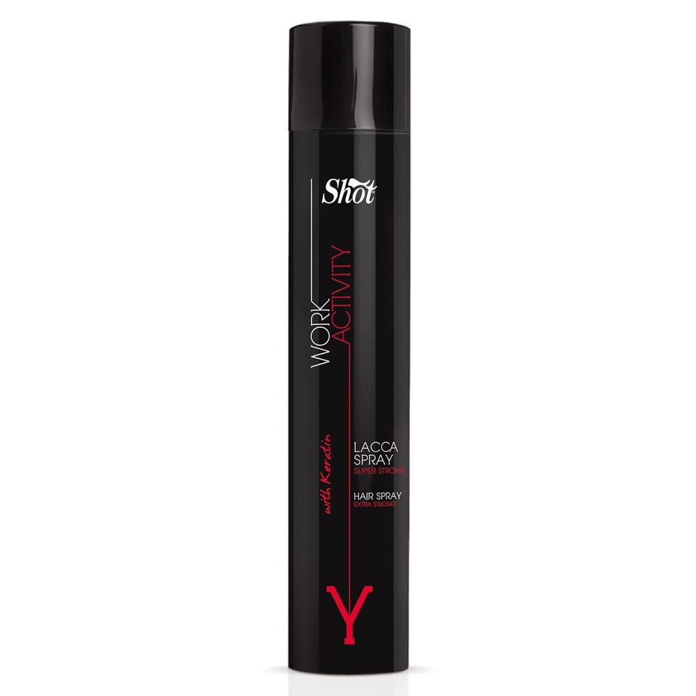 Лак-спрей суперсильної фіксації SHOT Work Activity Hair Spray Extra Strong \