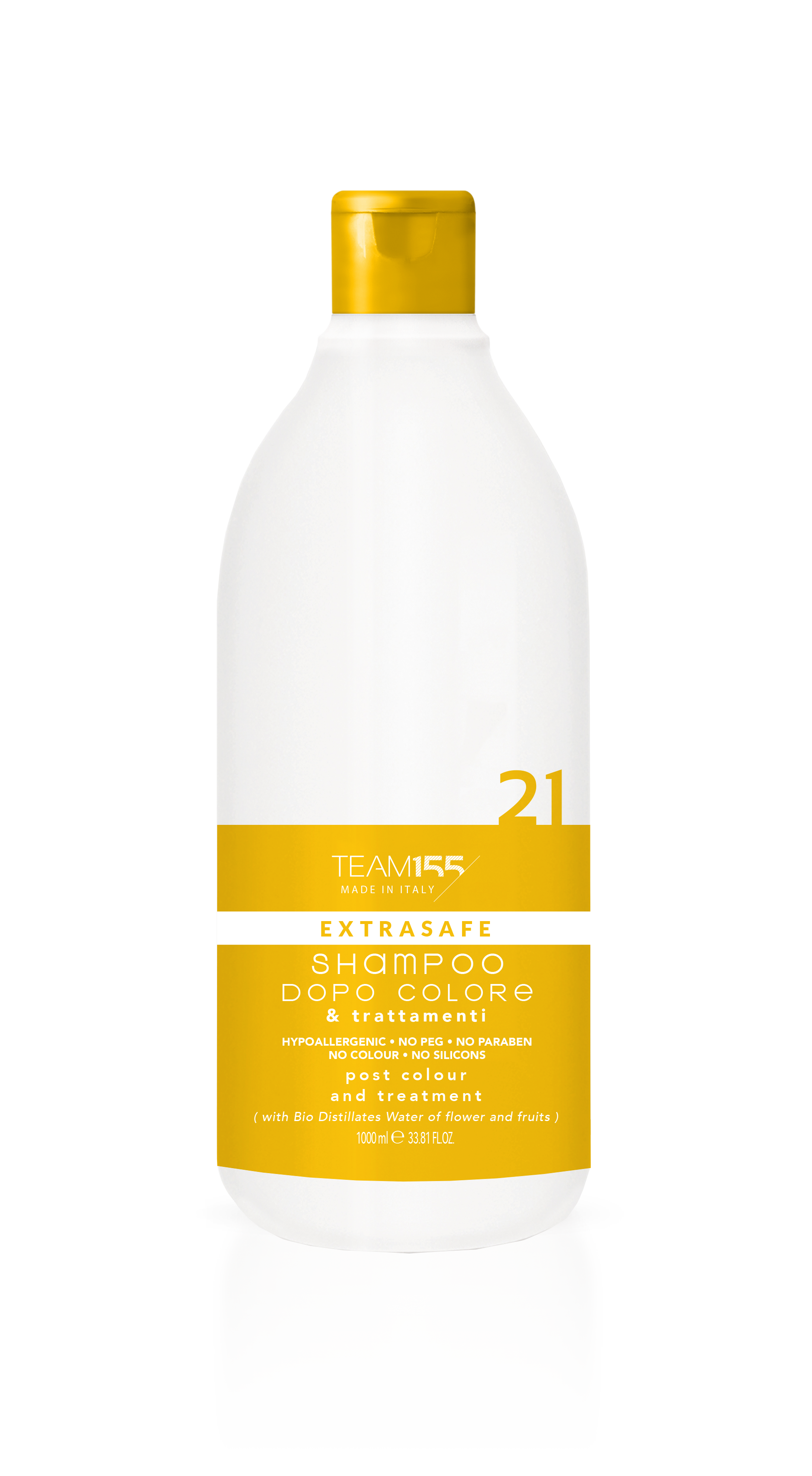Шампунь для окрашенных и обработанных волос TEAM 155 Extrasafe Post Color And Treatment Shampoo 21, 1000 ml